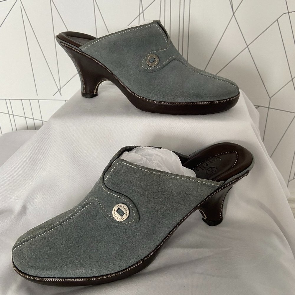 Cole Haan Light Blue Mule Shoes